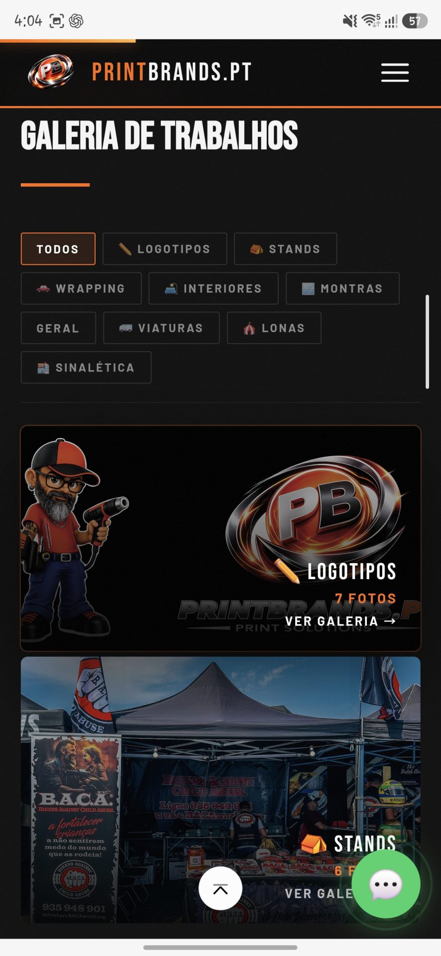 Site Printbrands.pt — foto 2
